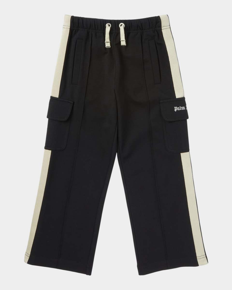 Boy's Logo-Print Cargo Pants, Size